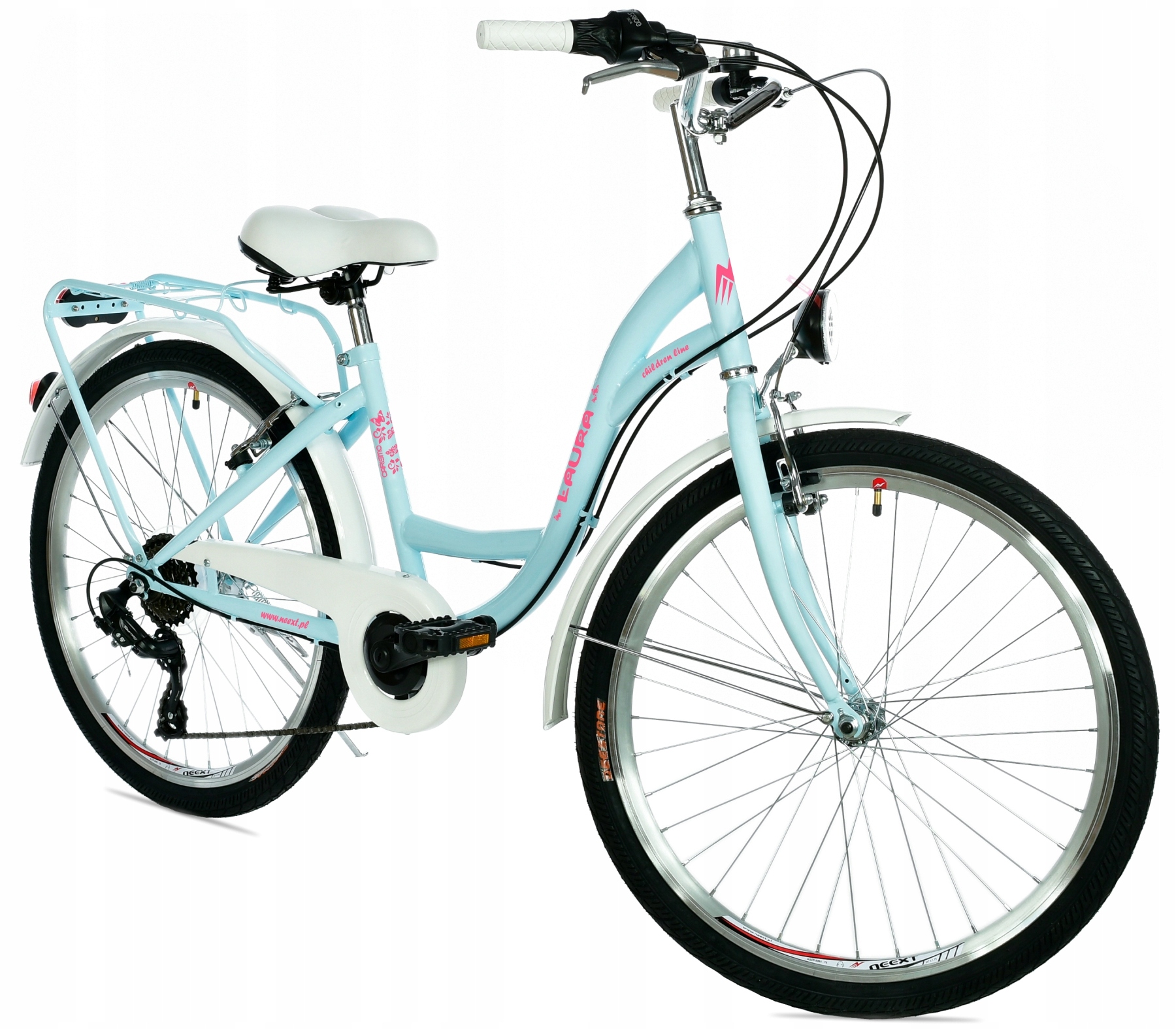 Dziewczęcy Rower Miejski 24 LAURA 6 bieg SHIMANO Kod producenta N0LA24V6CS355NJB