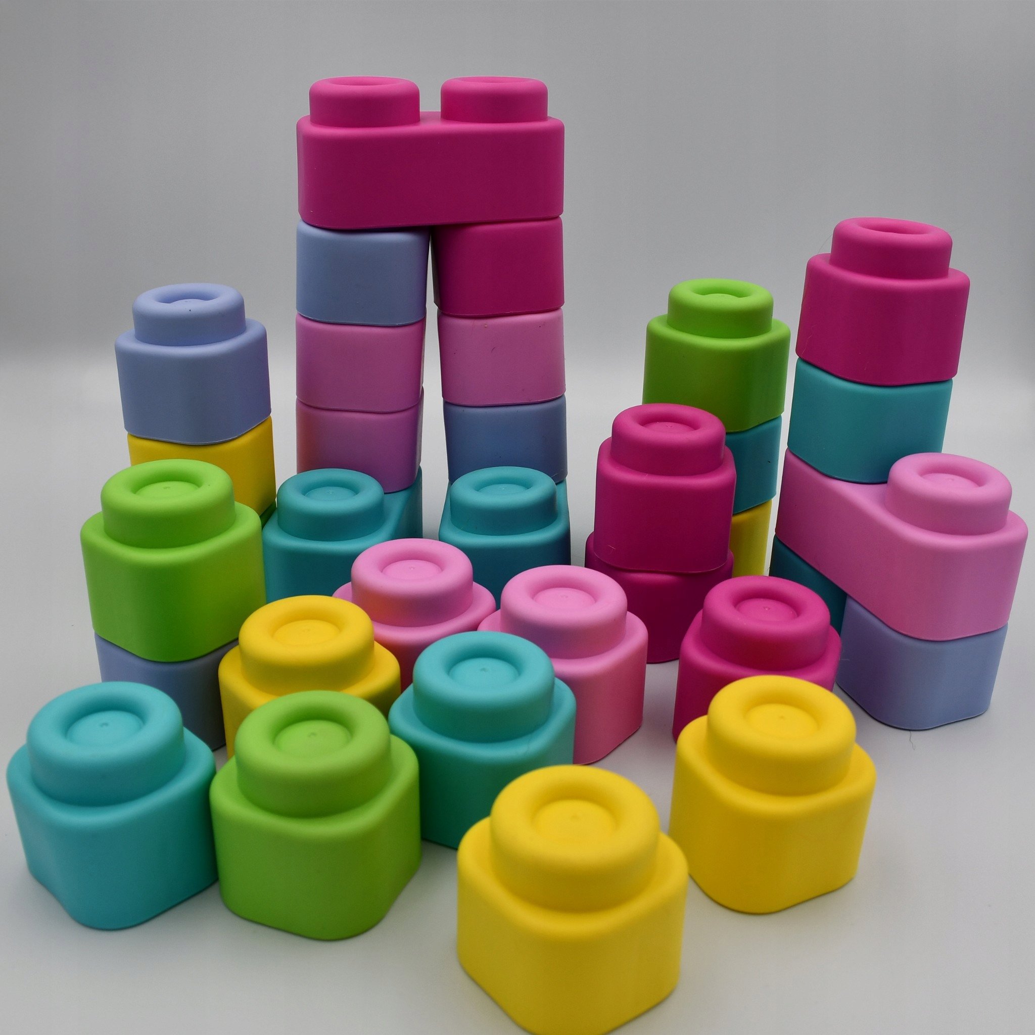 Klocki Miękkie w Plecaku 33szt – Kreatywna zabawa dla najmłodszych