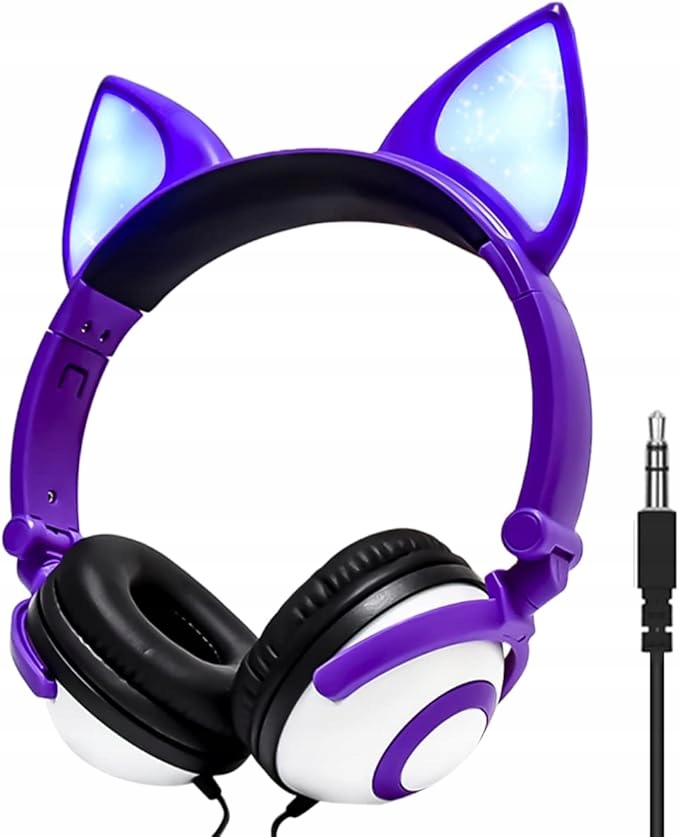 Kolorowe podświetlenie LED i kocie uszy – Stylowe i zabawne