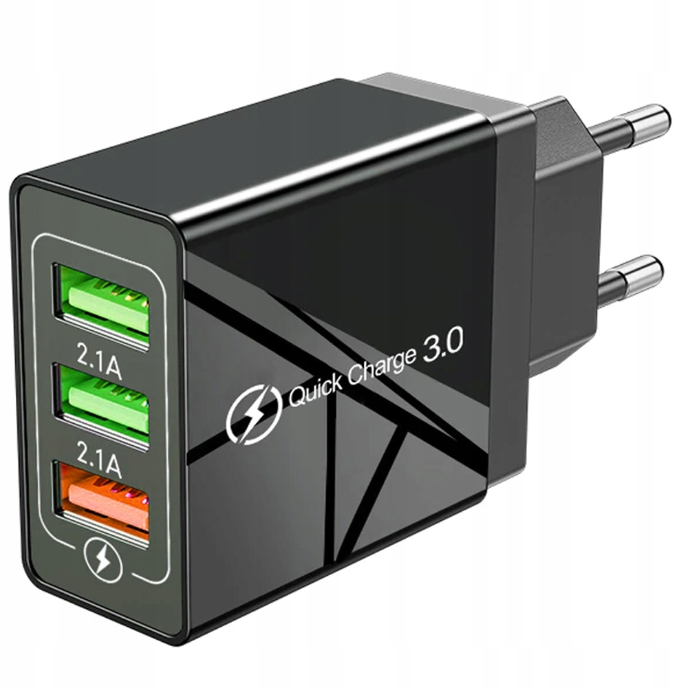 Trzy porty USB – Ładowanie trzech urządzeń jednocześnie