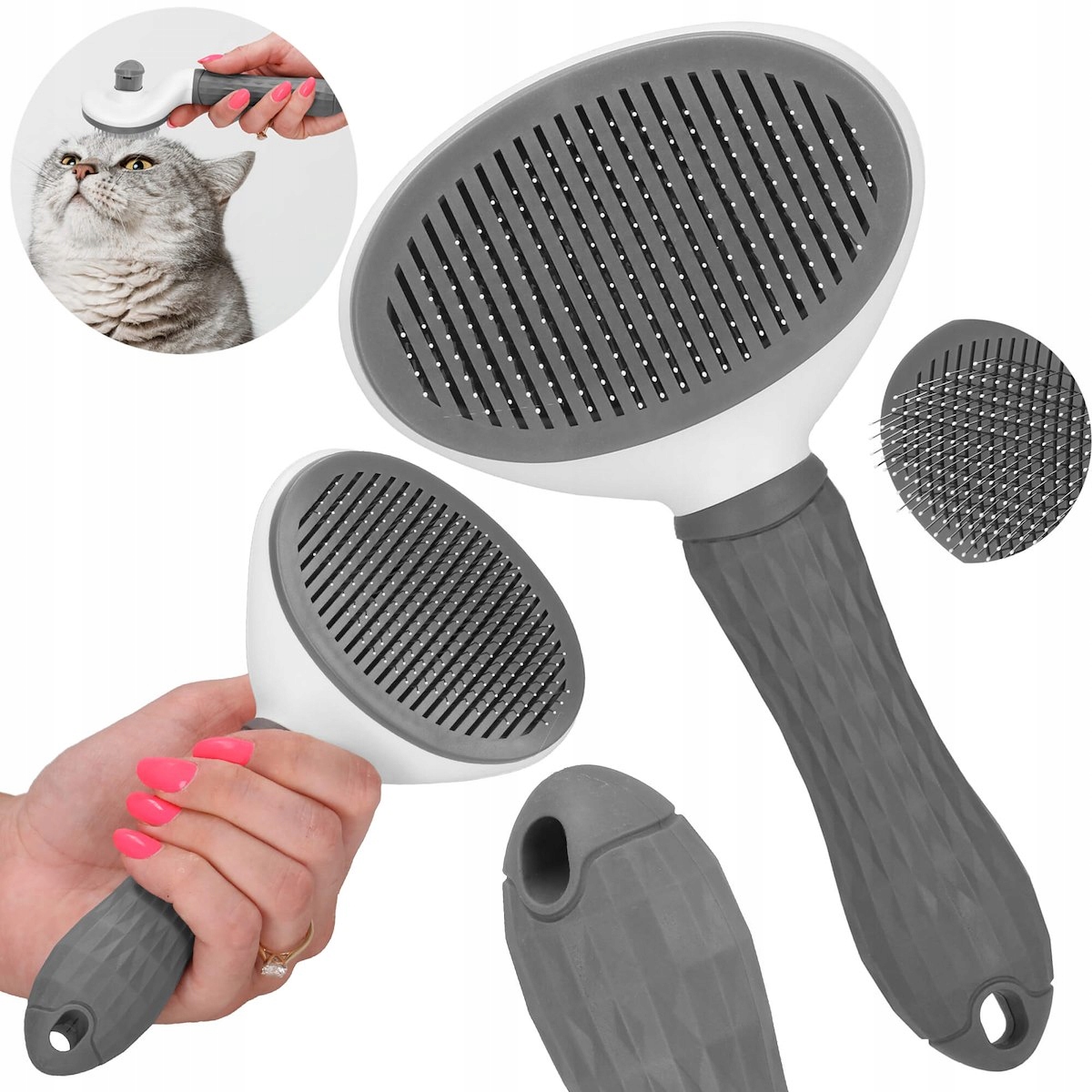 Samoczyszcząca szczotka do sierści psa i kota – Komfort i higiena w jednym