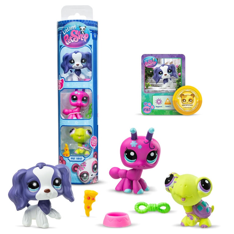Zestaw figurek Littlest Pet Shop G7 S3 Pet Trios Tuba 3-pak – Świat zabawy i przygód