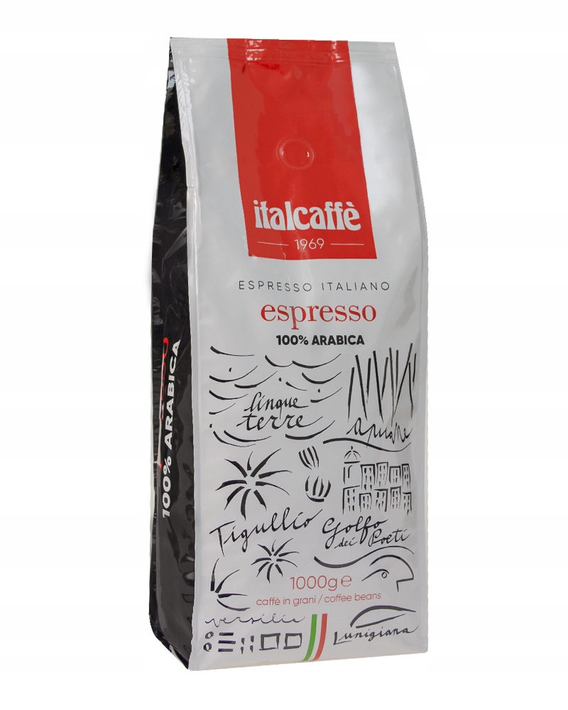 Kawa ziarnista Italcaffe Espresso Italiano 100% Arabica 1kg – Doskonały wybór dla miłośników kawy