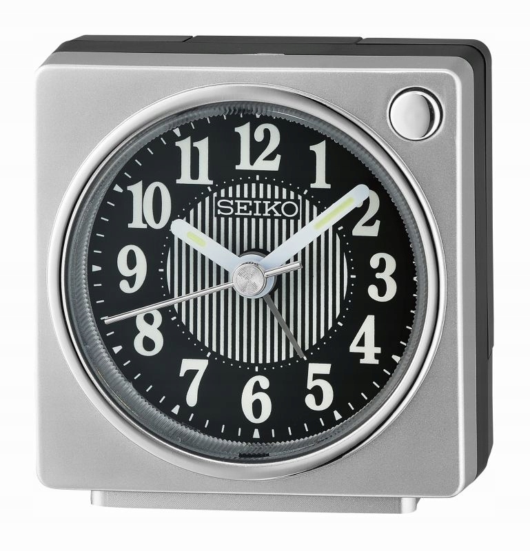 Budzik Seiko QHE197S 6,5 cm srebrny matowy – Idealny do Twojej sypialni
