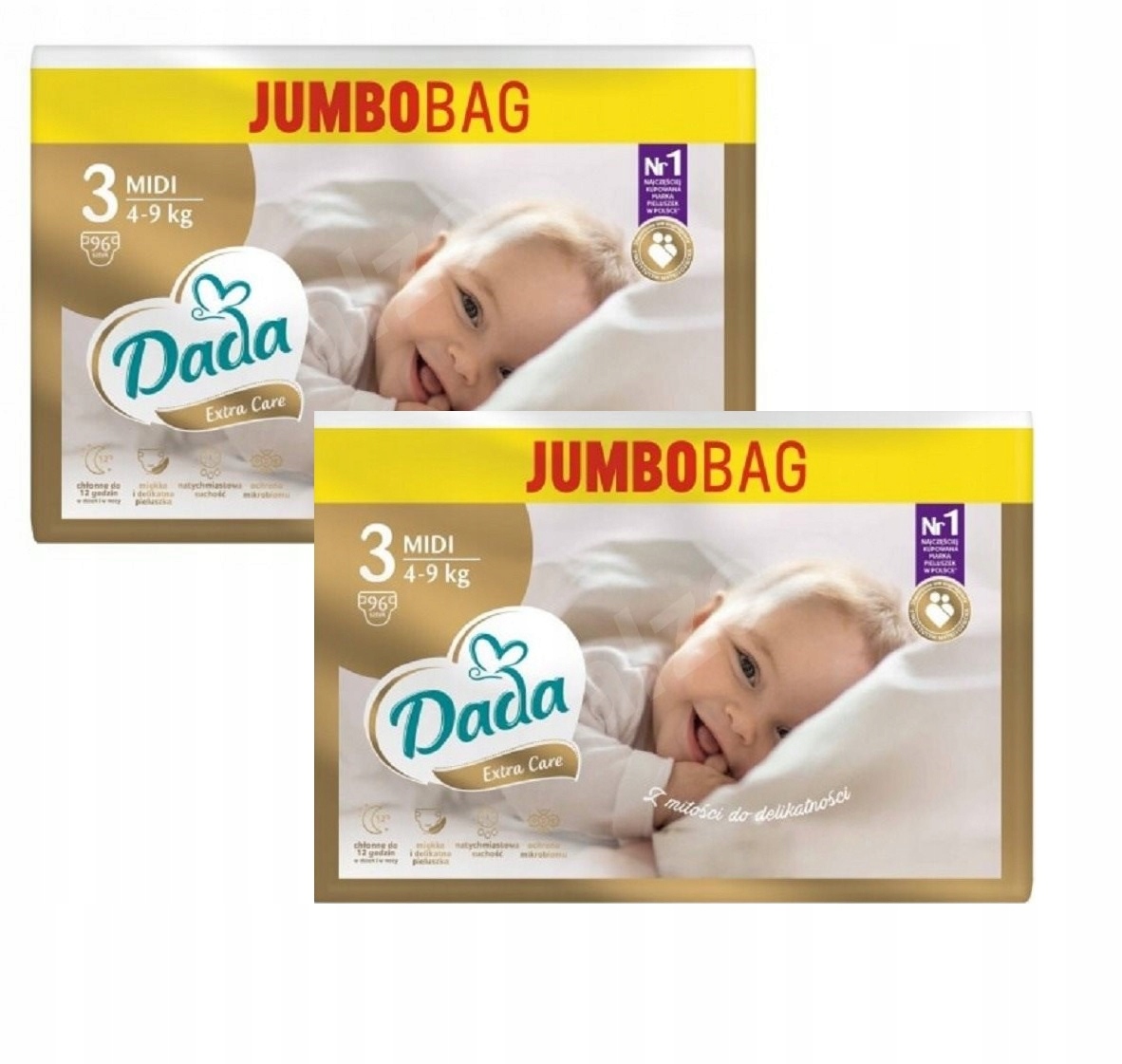 Pieluchy Dada Extra Care 3 BAG 4-9kg – Komfort i ochrona dla Twojego dziecka