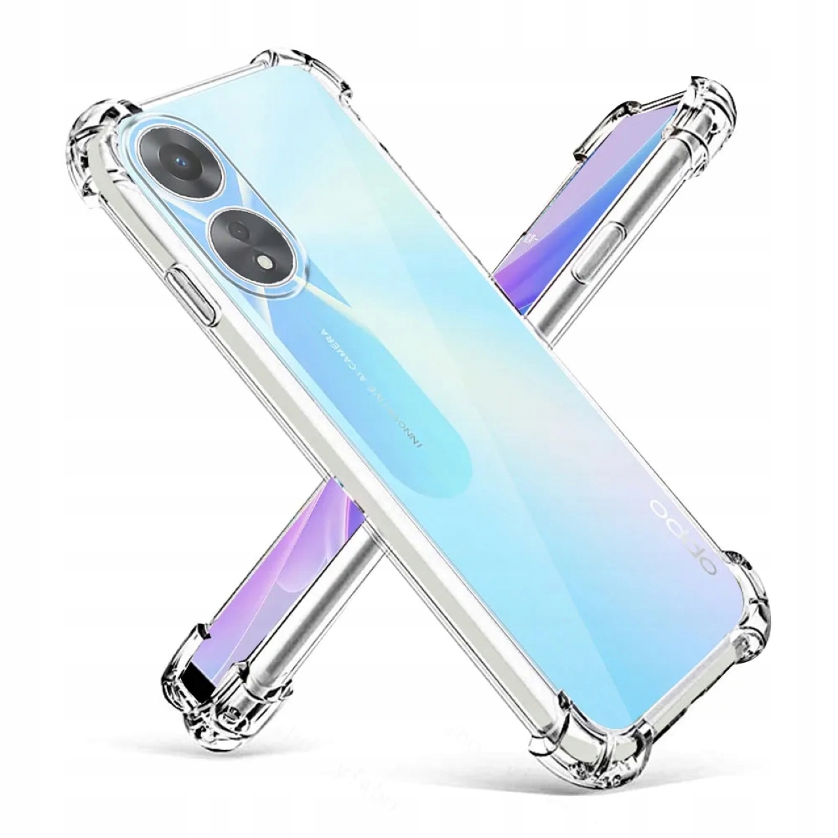Etui Flexair Pro do Oppo A78 5G – Przezroczyste i stylowe