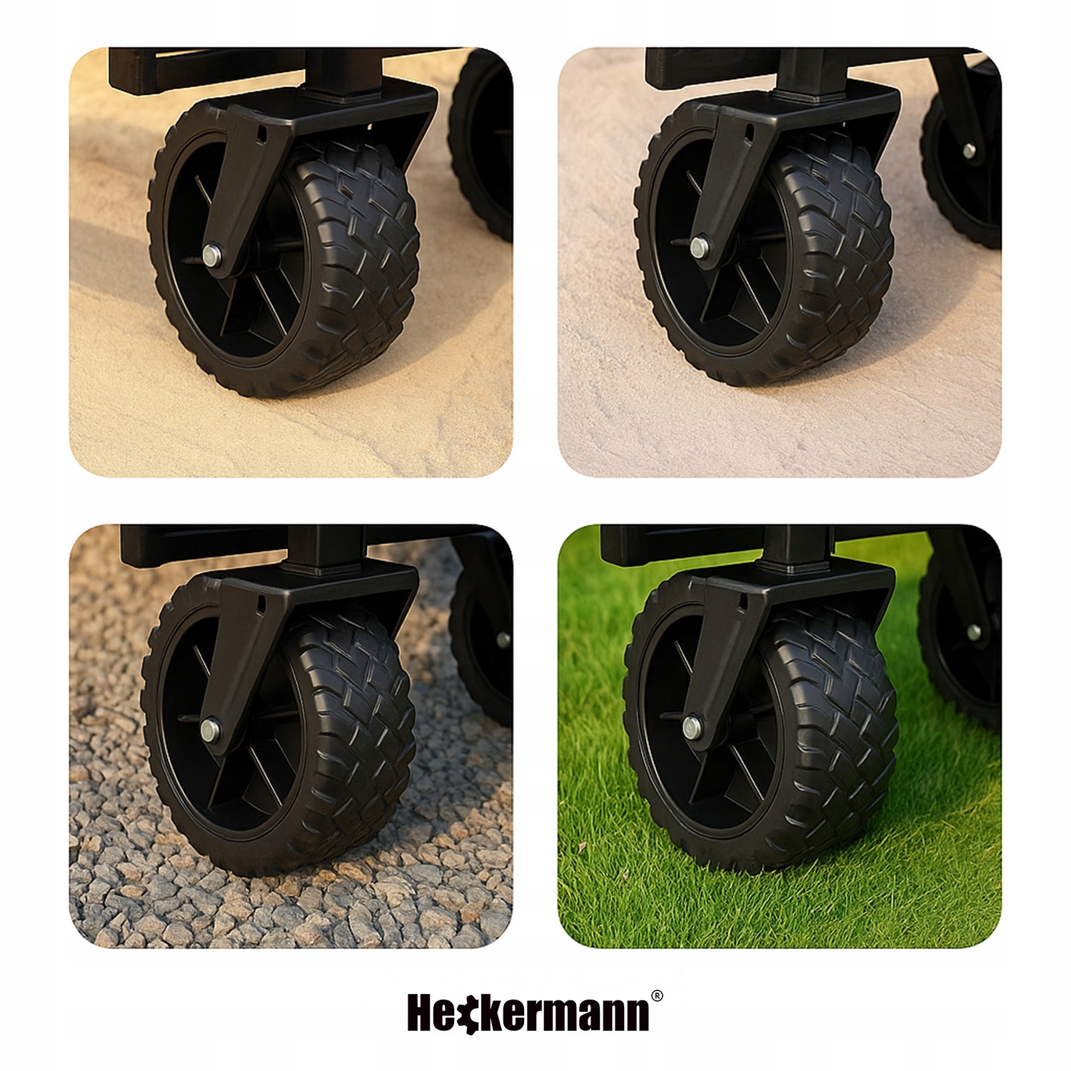 Wózek turystyczny składany Heckermann LY03-C – Twoje mobilne centrum transportowe