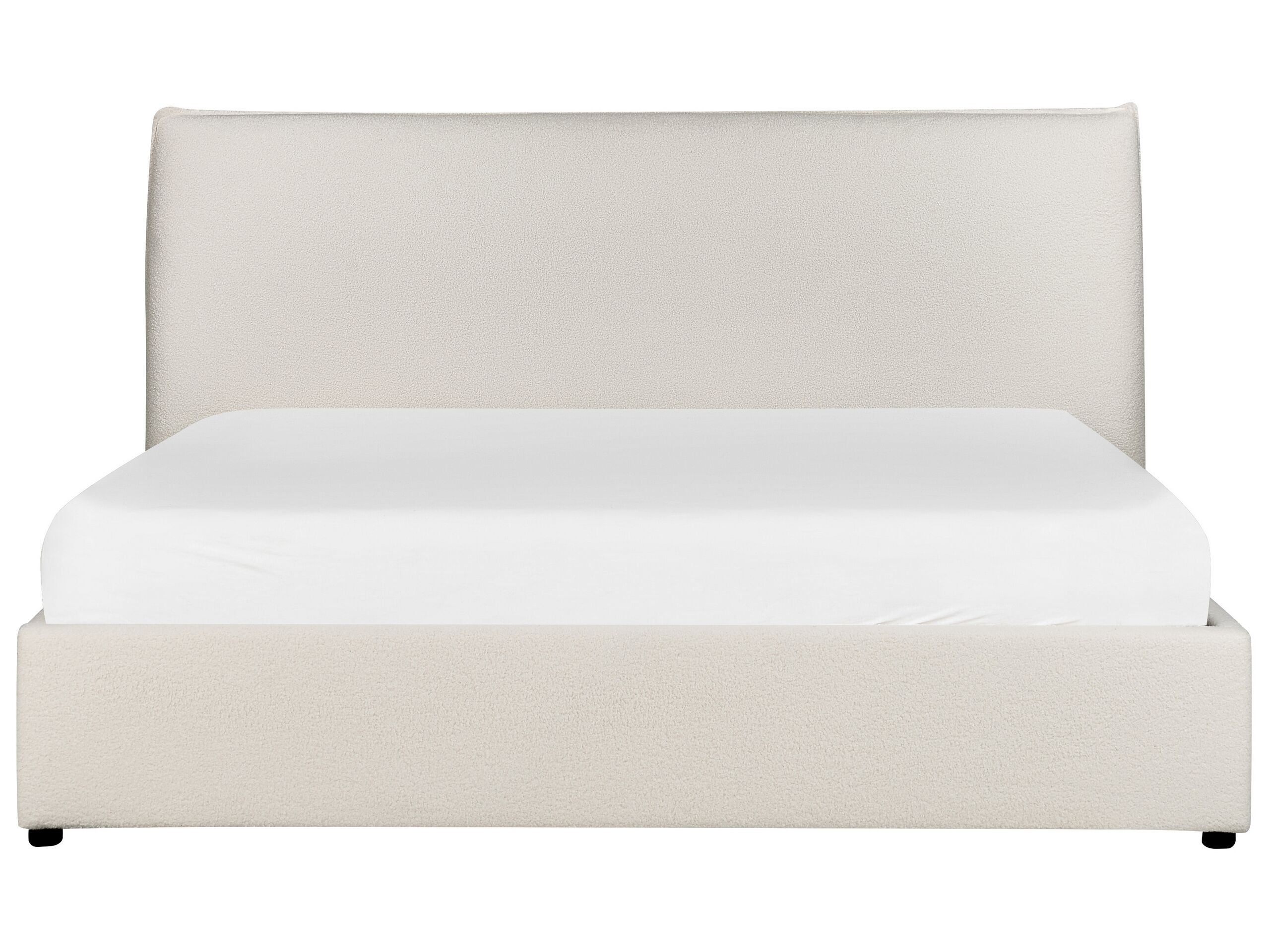 Wysokiej jakości materiały – Tapicerka boucle i drewno sosnowe