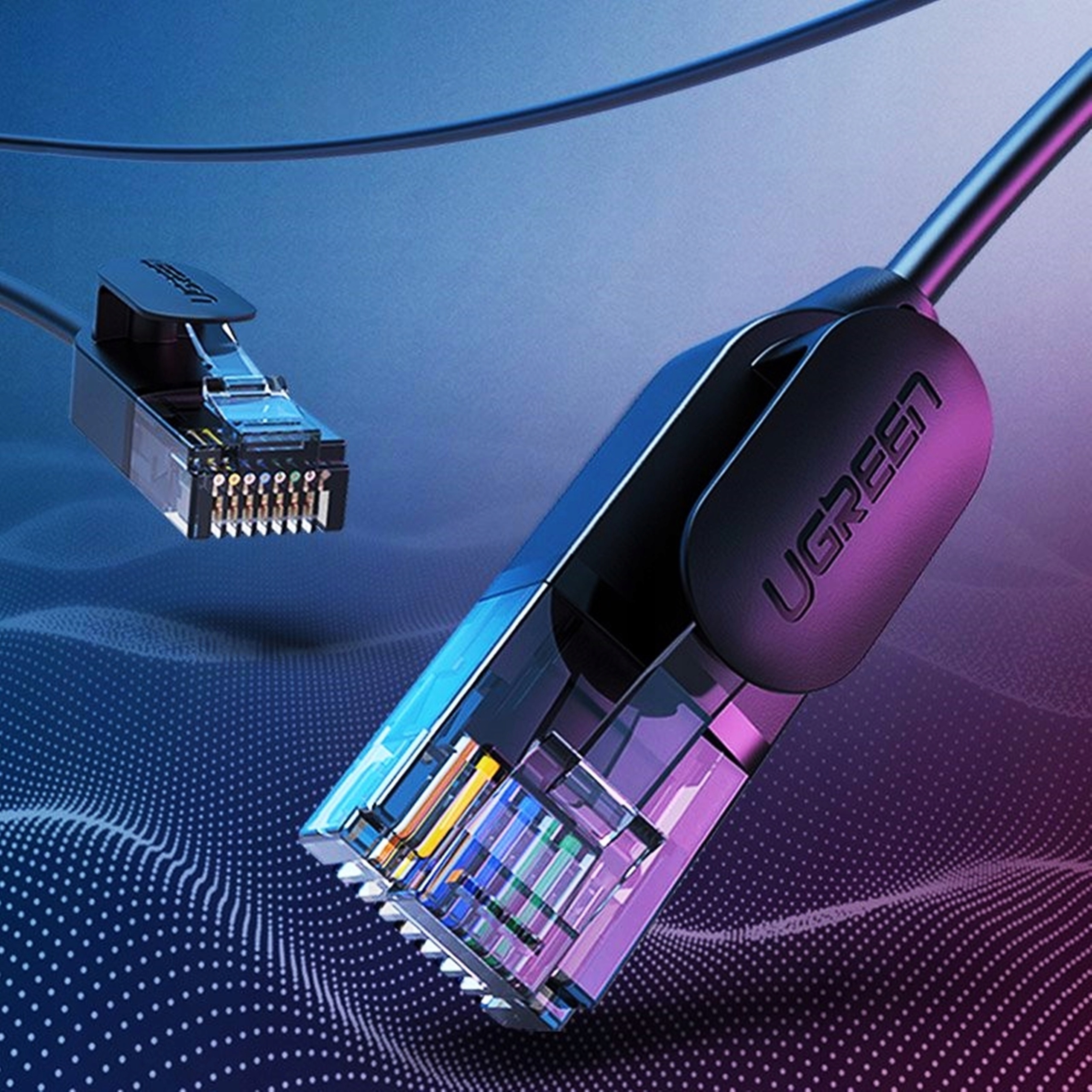 Ugreen kabel przewód internetowy sieciowy Ethernet patchcord RJ45 Cat 6A UTP 1000Mbps 1 m czarny – Szybki i niezawodny transfer danych