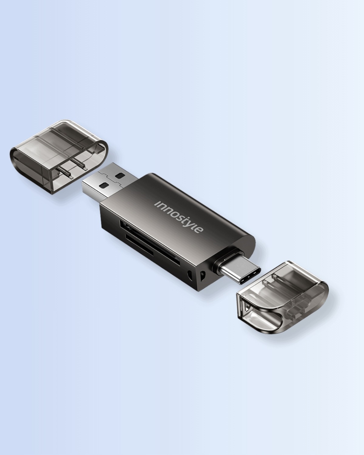 INNOSTYLE Czytnik Kart SD USB-C USB do Telefonu i Laptopa – Wygodne Przenoszenie Danych