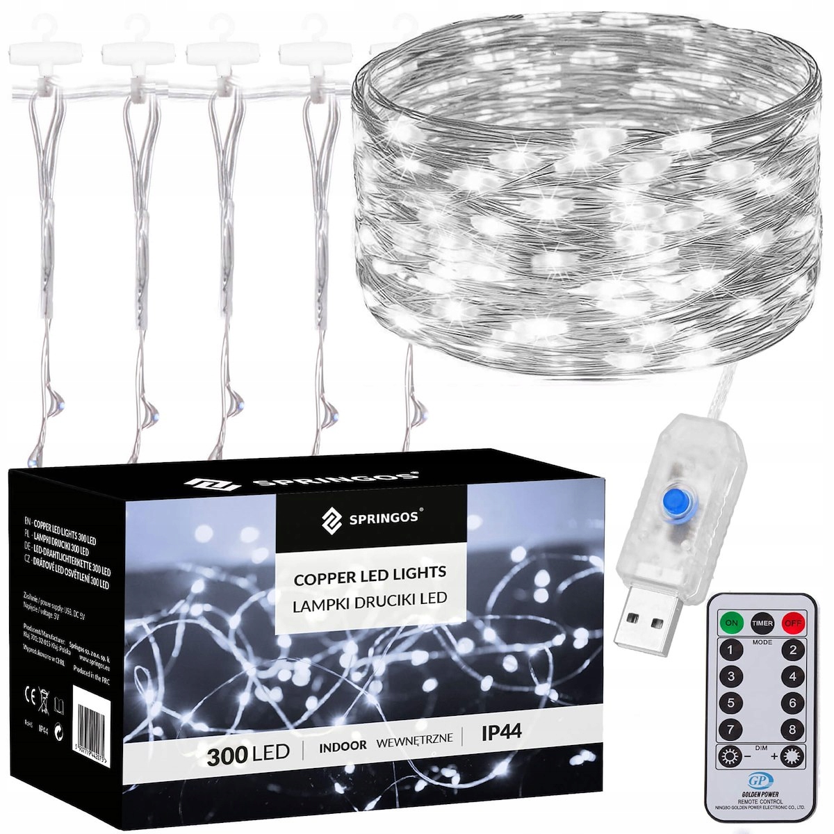 Lampki choinkowe Springos CL4023 – Oświetlenie, które zachwyca
