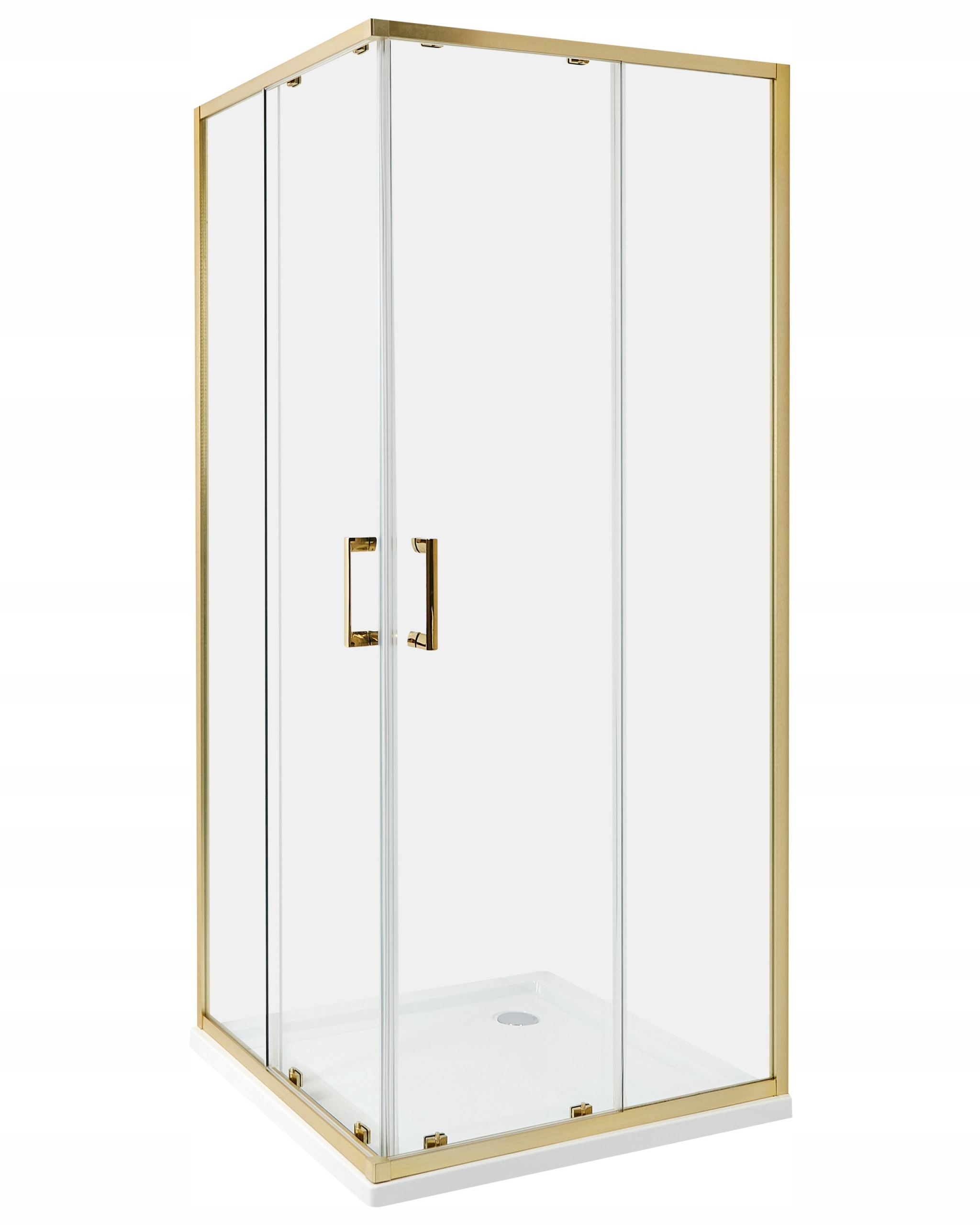Kabina prysznicowa TELA 80 x 80 x 185 cm Złoty – Elegancja i funkcjonalność w Twojej łazience