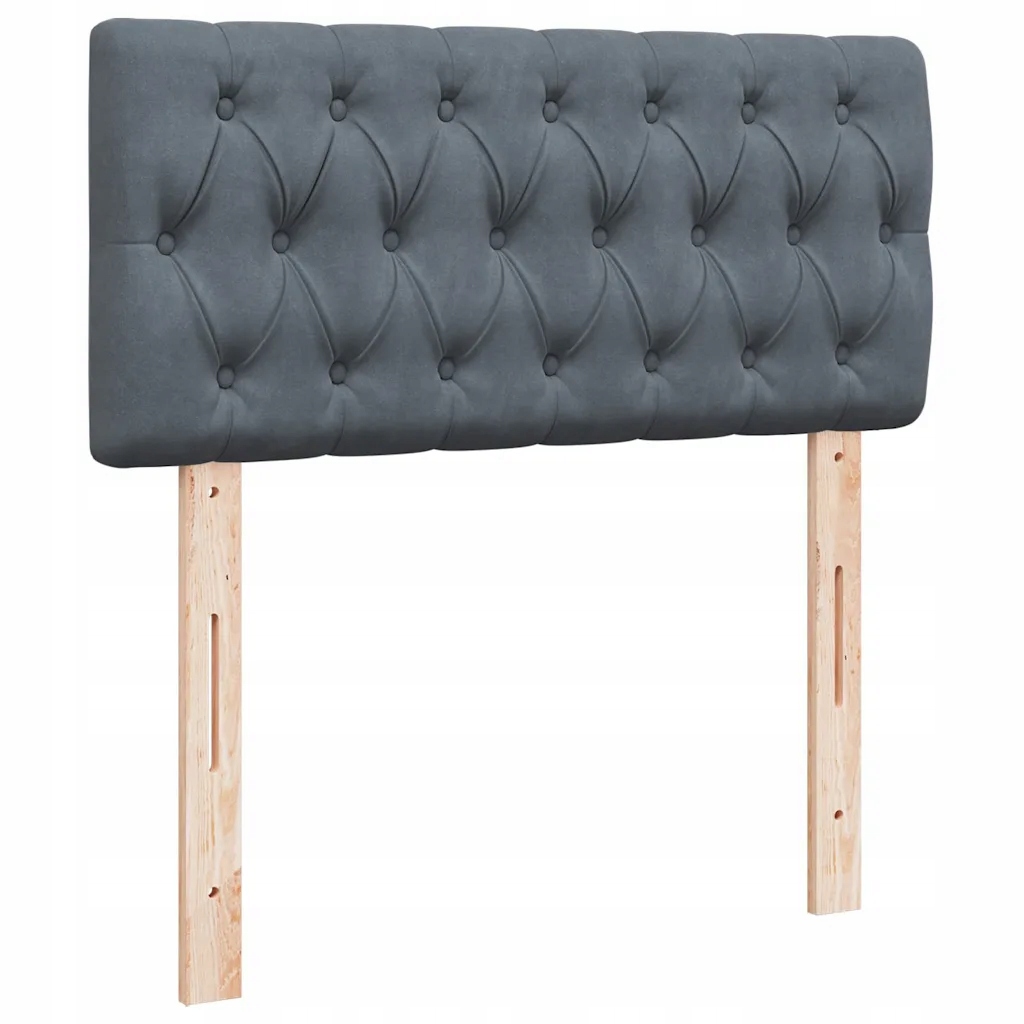 Rama łóżka otomana z materacem, szara, 100x200 cm – Komfort i styl w Twoim wnętrzu