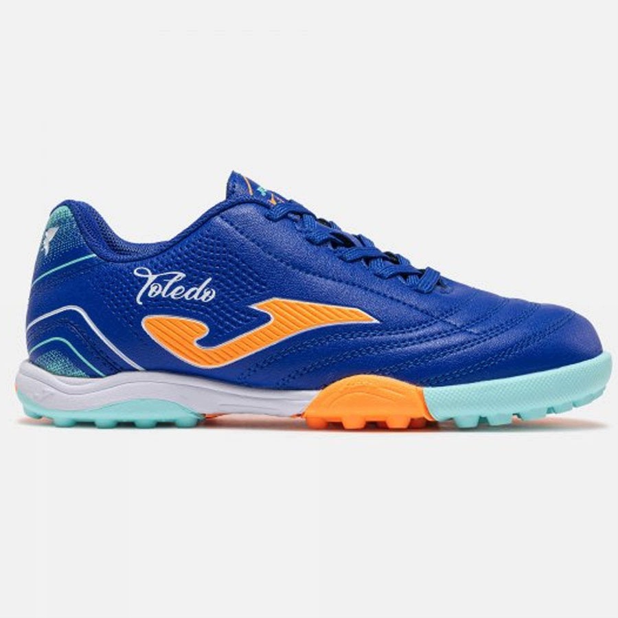 Buty piłkarskie dla dzieci Joma Toledo Turf 2604 – Niebieskie idealne do gry na sztucznej murawie