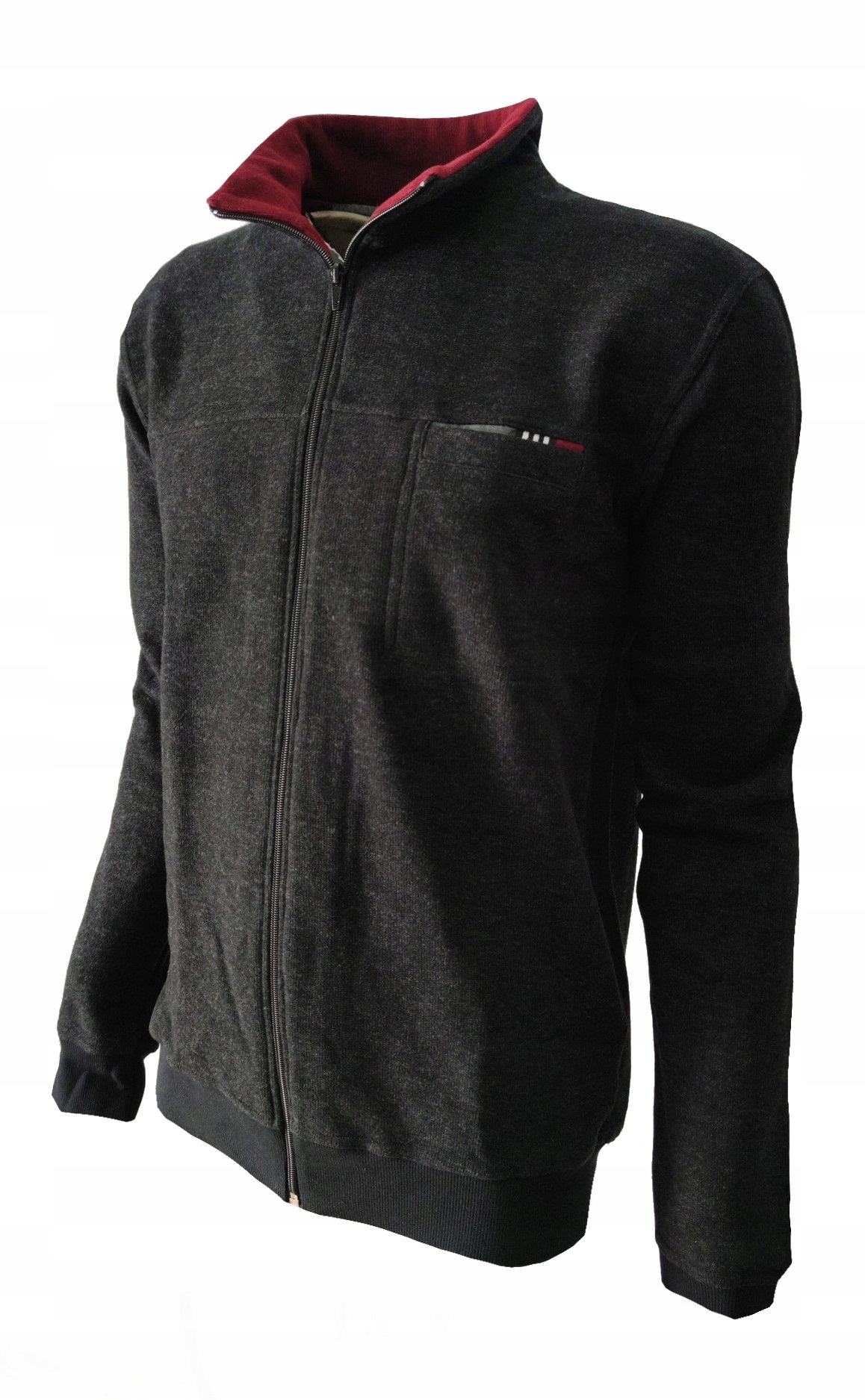 Bluza męska sportowa GRAFIT rozpinana 4XL BASTION Rozmiar 4XL