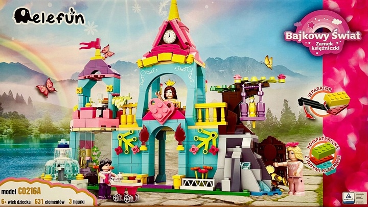 Klocki Elefun Bajkowy Świat - Zamek Księżniczki – Kreatywna zabawa dla dzieci