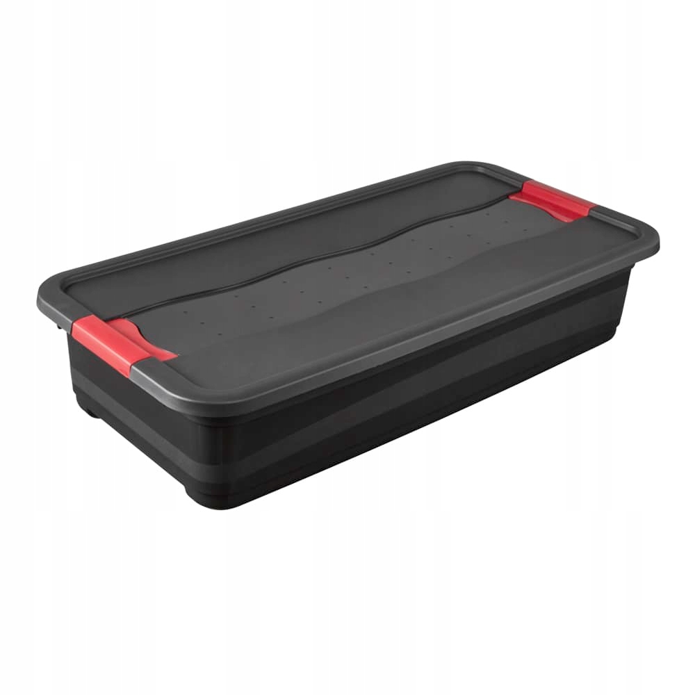 Pojemnik transportowy Eckhart 79x39,5x17 cm – grafitowy 33L z pokrywą