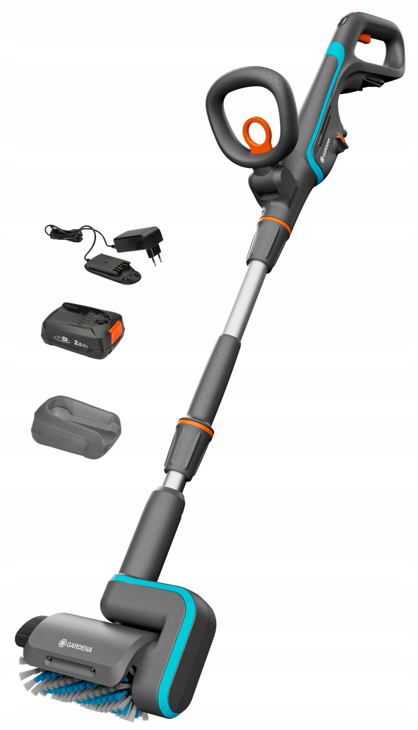 Gardena Bezprzewodowa Szczotka AquaBrush Patio 18V P4A – Innowacyjne rozwiązanie do czyszczenia tarasów