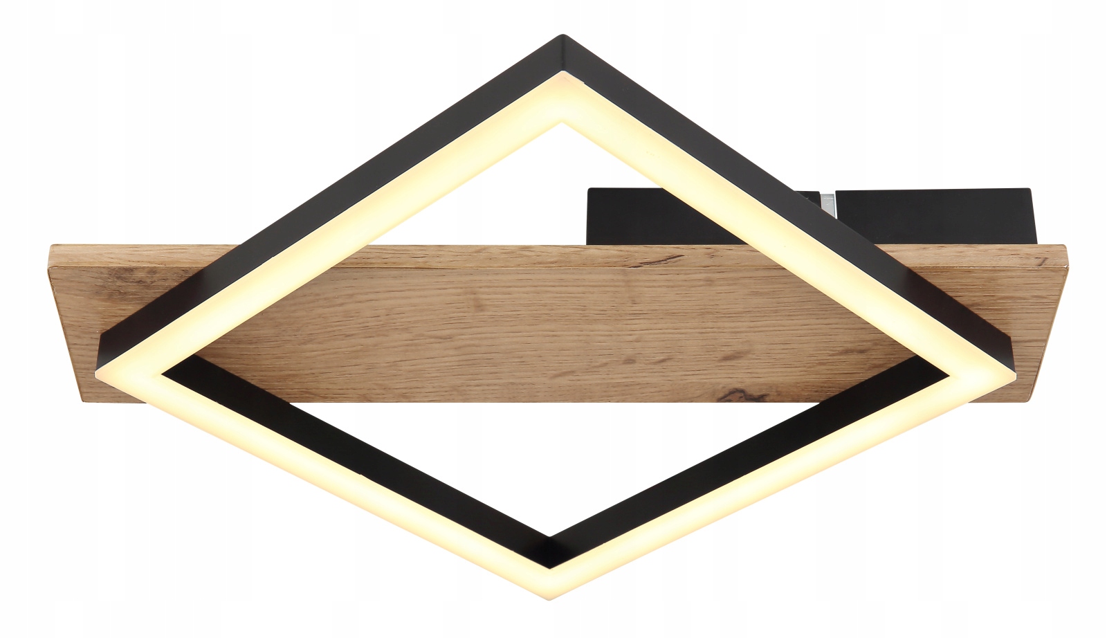 Stylowy design w kolorze czarnym i drewnianym