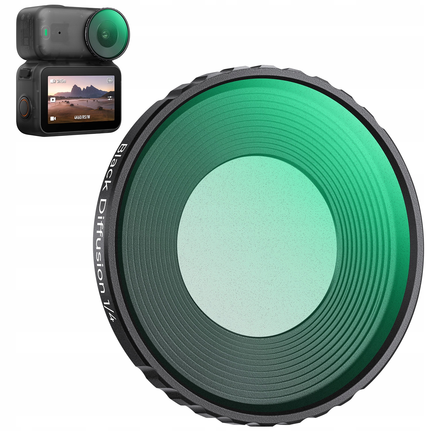 Filtr Black Diffusion 1/4 Efektowy do Kamery DJI Osmo Nano – Twój klucz do filmowej jakości