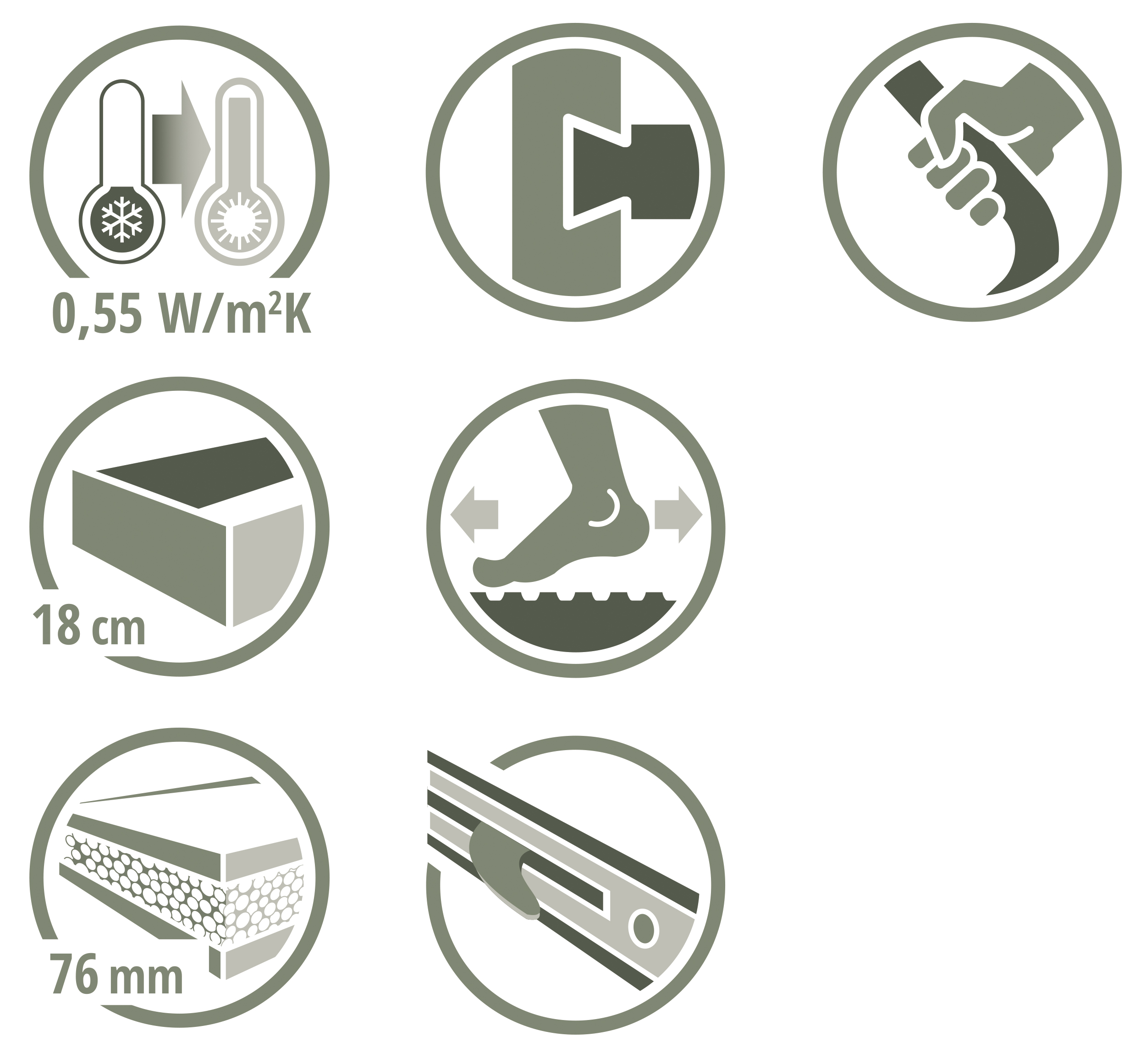 Ocieplana klapa o grubości 76 mm – Komfort cieplny przez cały rok