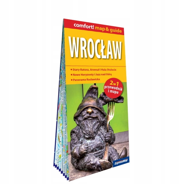 Wrocław laminowany map&guide 2w1 – Twój idealny przewodnik po Wrocławiu