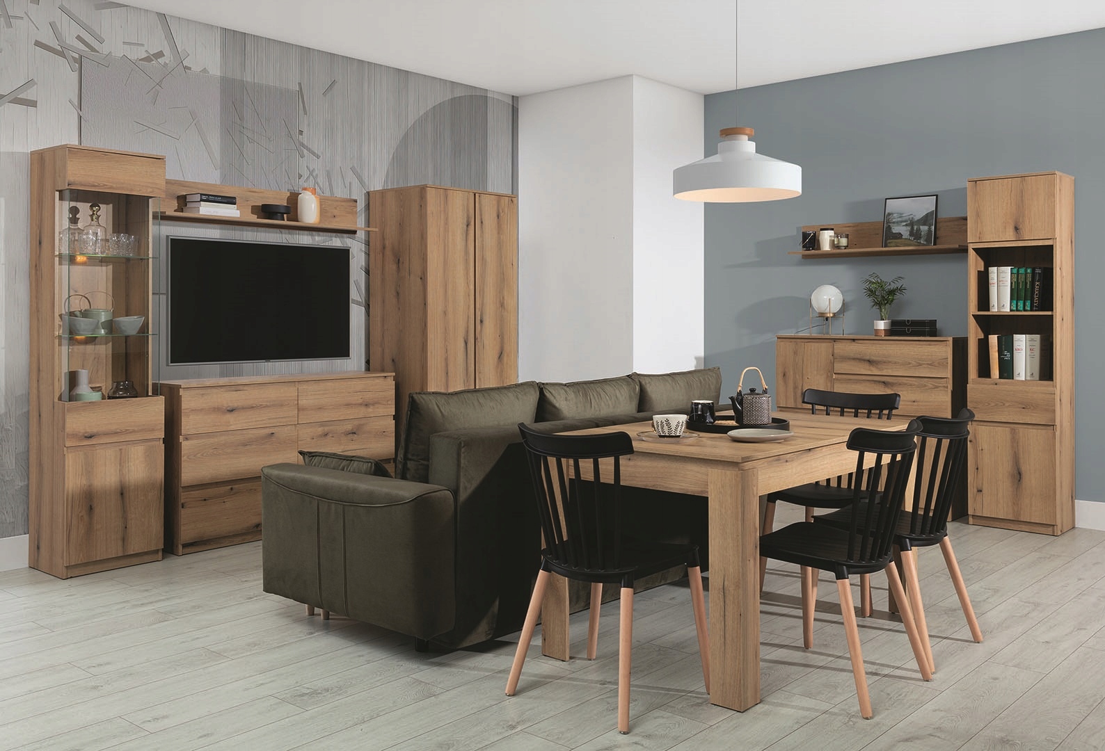 Komoda duża z szufladami dąb Sonoma REMI RM03 – Idealne rozwiązanie do każdego wnętrza