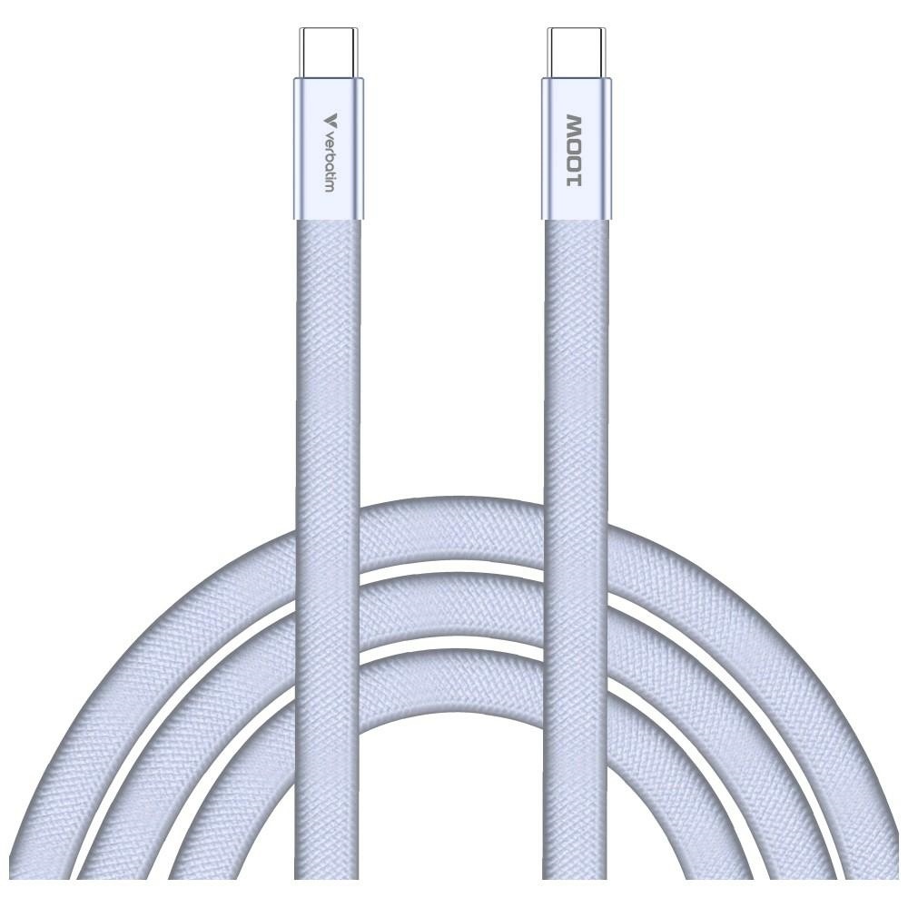Kabel Verbatim Sync & Charge SoftTouch USB-C do USB-C 100W PD3.0 120cm – Wydajność i styl w jednym