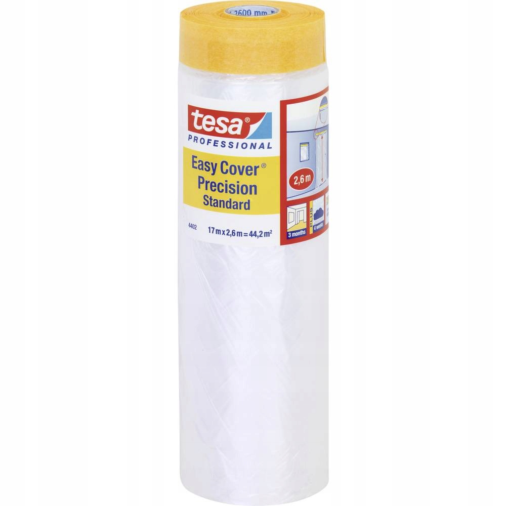 Folia malarska z taśmą Tesa Easy Cover® 4402 – Idealne rozwiązanie do prac malarskich