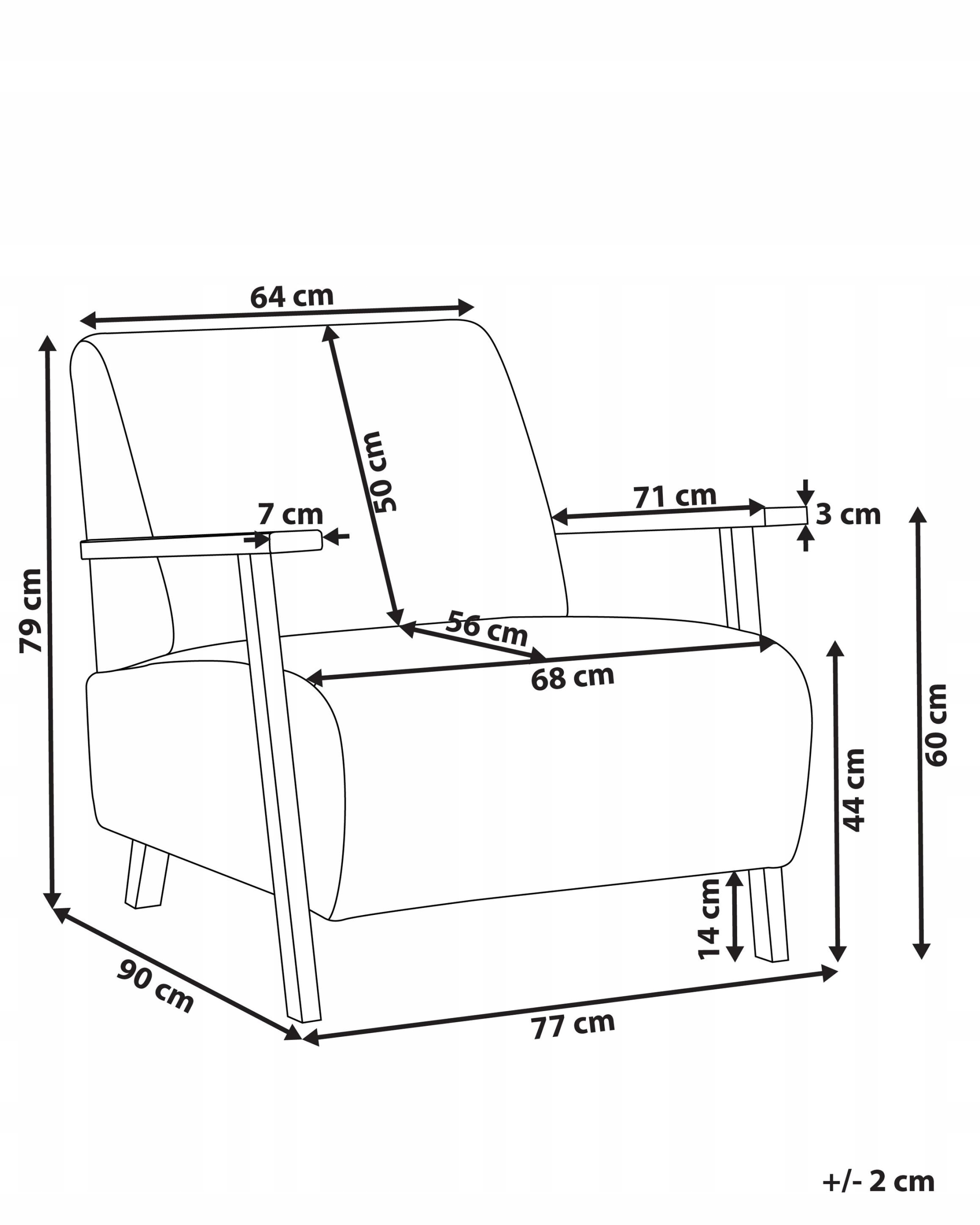 Wymiary i funkcjonalność fotela LESJA