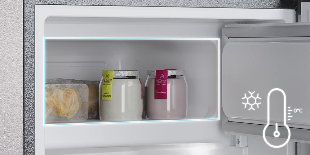 Przestronność i pojemność – 100 L chłodziarki i 14 L zamrażarki