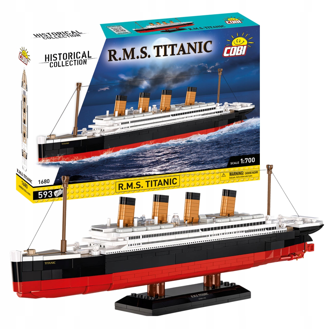 Wysokiej jakości klocki konstrukcyjne – 593 elementy