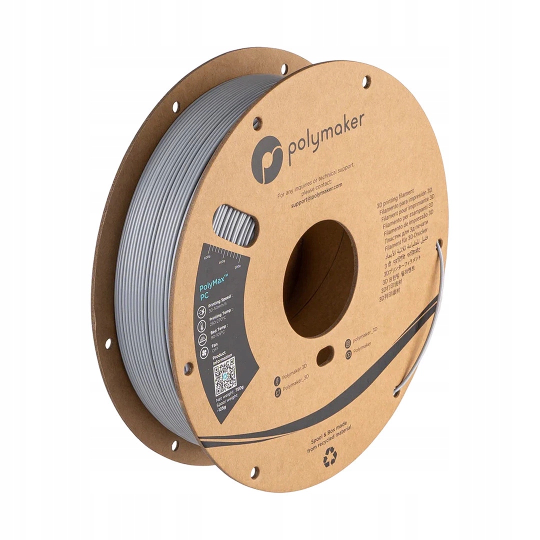 Filament PolyMax PC 1,75mm 0,75kg – Wytrzymały materiał do druku 3D