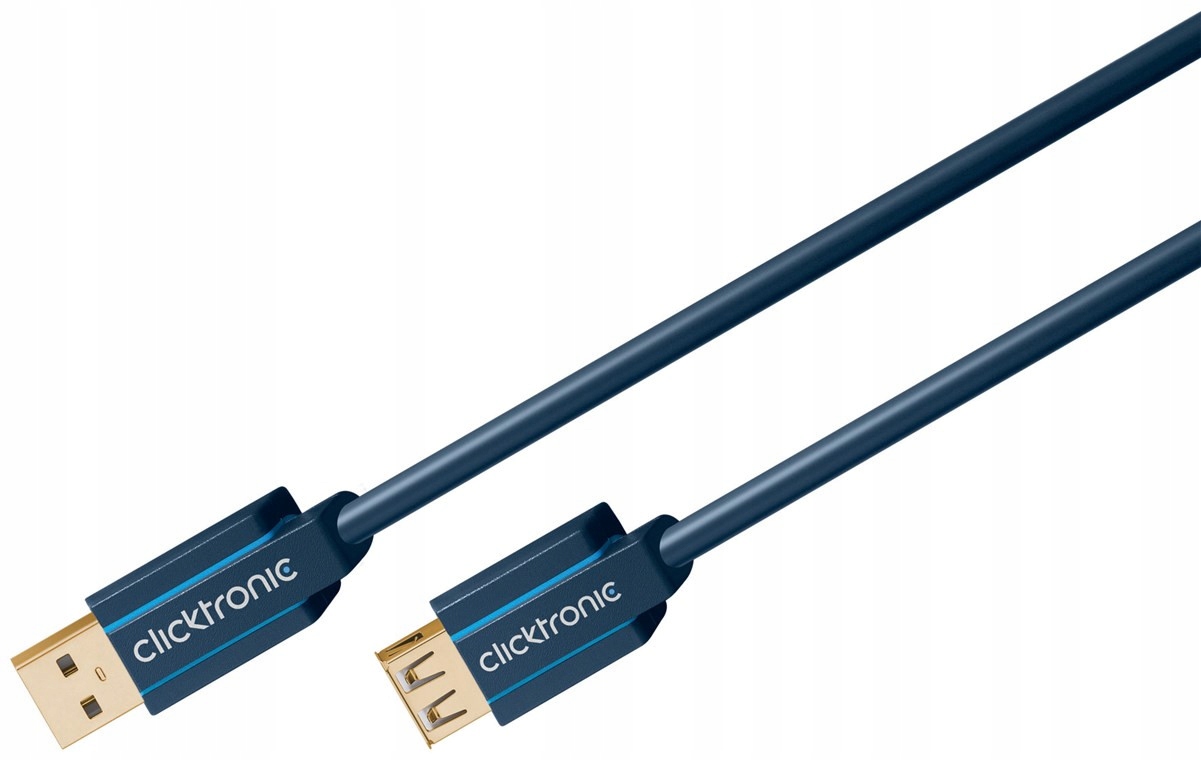 Kabel USB-A 3 m Granatowy (RB70120) – Wydłuż zasięg swojego połączenia
