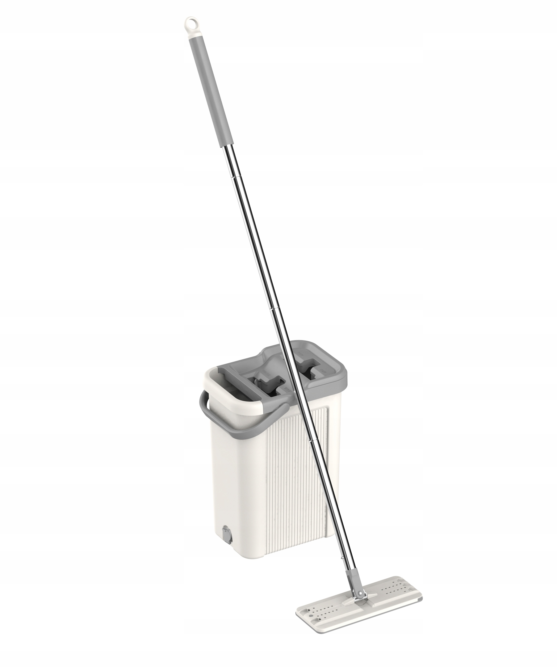 Mop płaski 33 cm z dwukomorowym wiadrem LOGAN SOLAR* – Idealne rozwiązanie do sprzątania