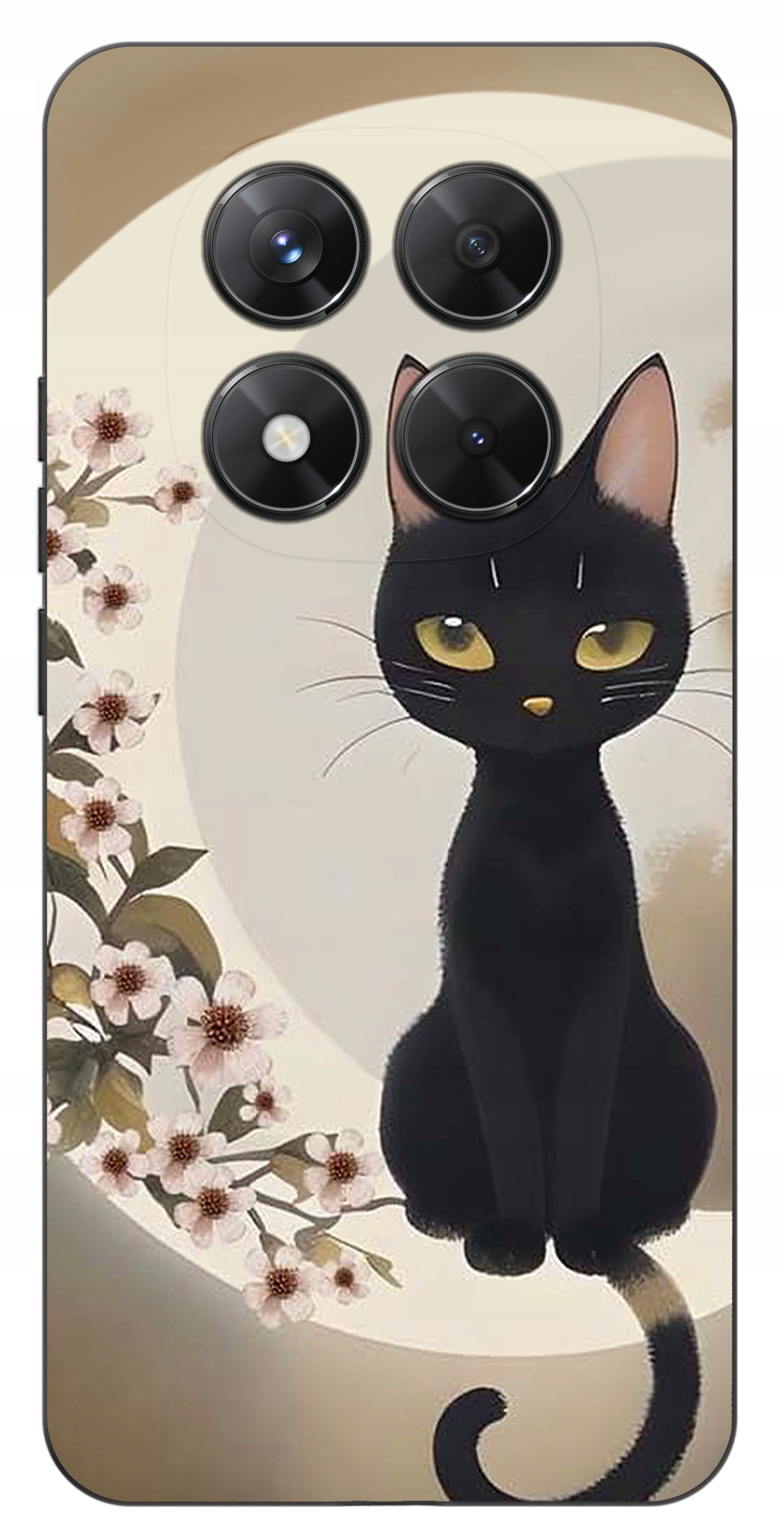 Żywe kolory i atrakcyjny nadruk na czarnym tle