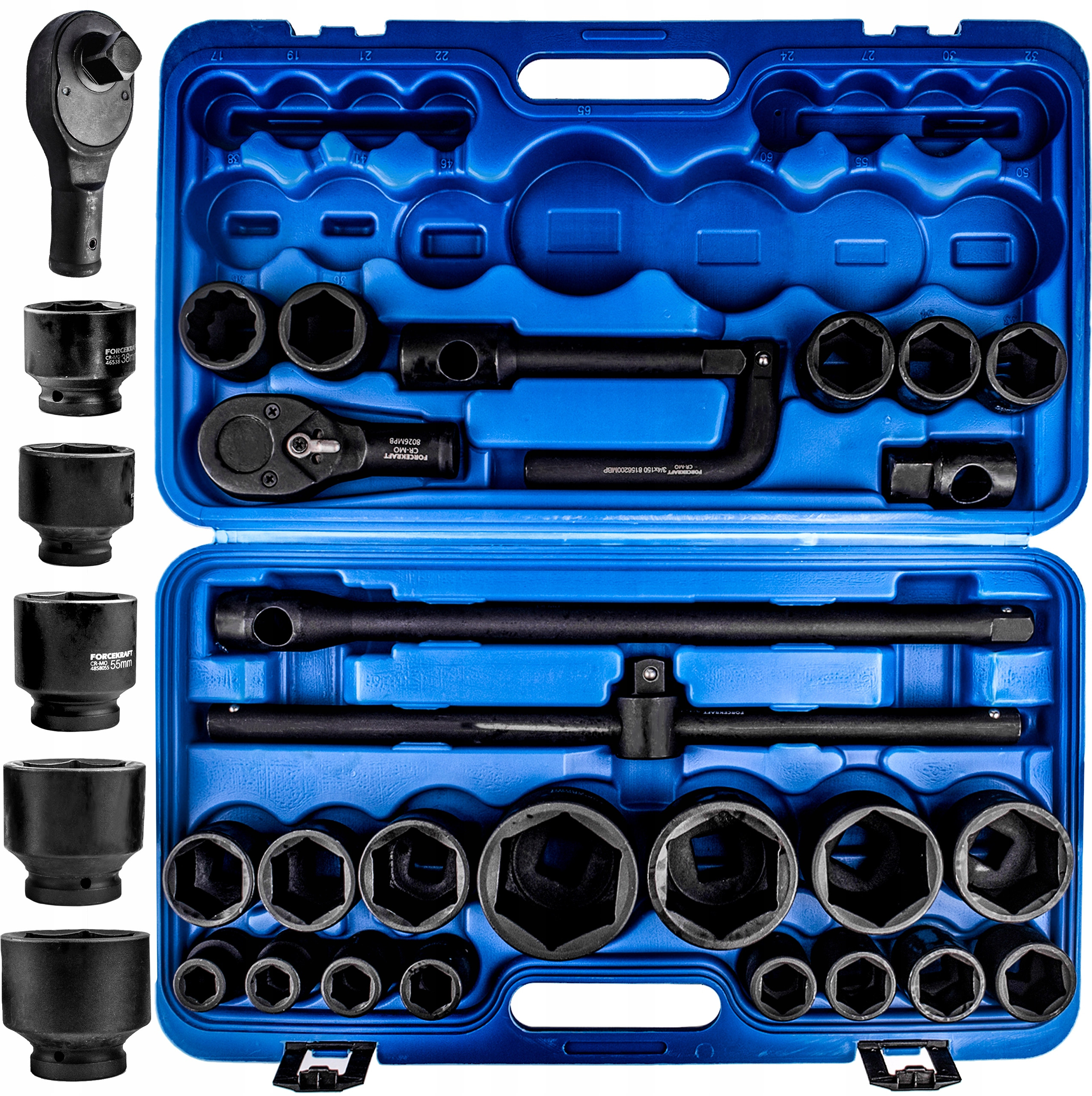 Forcekraft Zestaw narzędzi udarowych 26el. 3/4