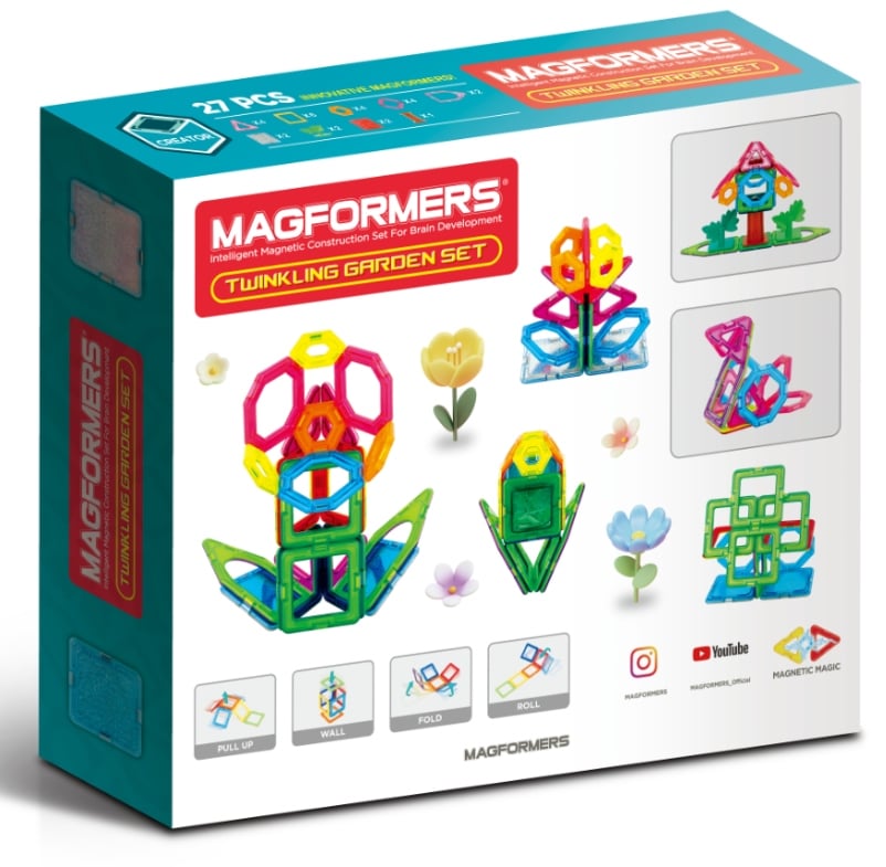 Magformers Twinkling Garden 27 el. – Kreatywna zabawa dla dzieci