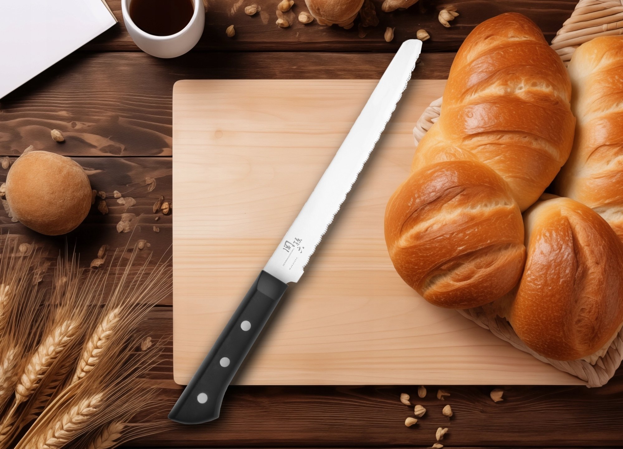 Wakatake chlebowy nóż – Precyzyjne krojenie dla każdego kucharza