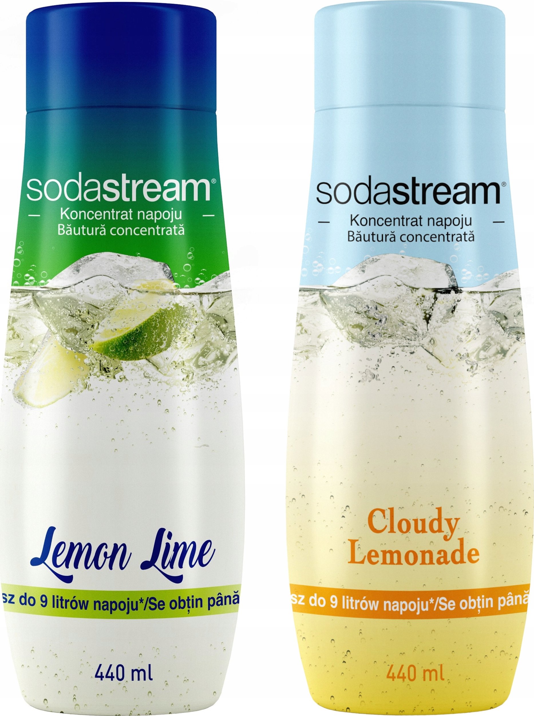 Zestaw 2 koncentratów SodaStream Lemon-Lime + Lemoniada – Pyszne smaki w Twojej kuchni