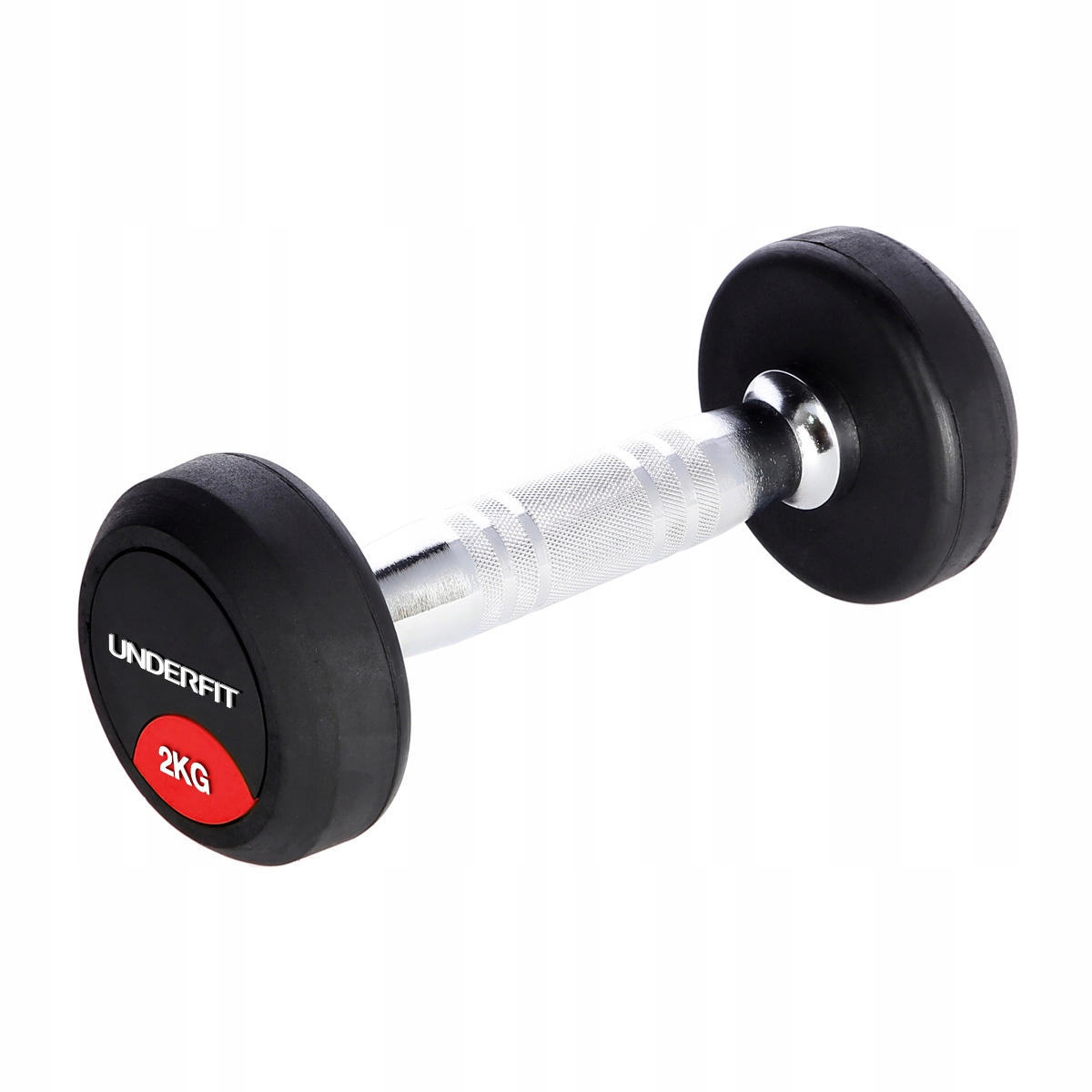 Hantla gumowana 2 kg UNDERFIT – Idealny wybór do ćwiczeń siłowych