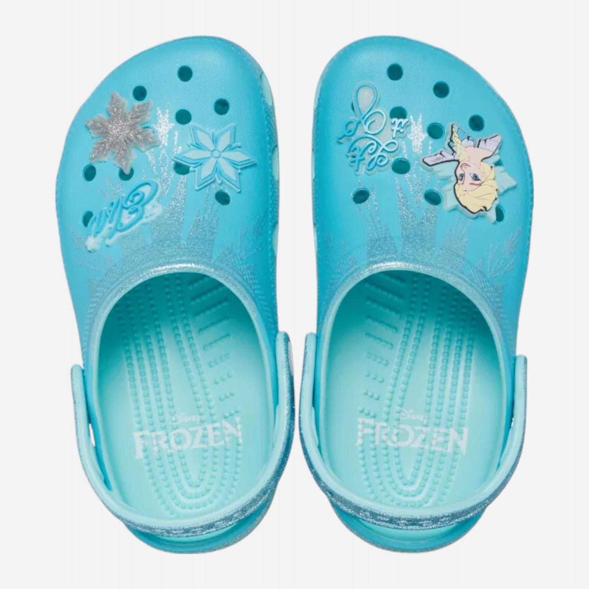 Crocs Classic Frozen Elsa Clog Kids – Klapki dla dziewczynek w rozmiarze 30/31
