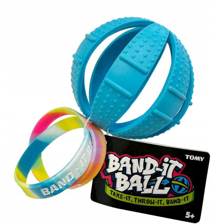 TOMY Piłka Band It Ball 3w1 – Zmieniaj kształt i baw się na świeżym powietrzu