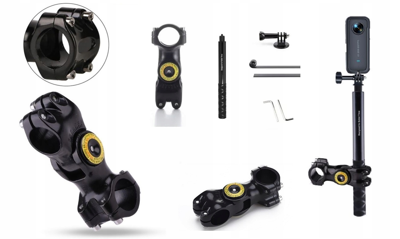 Aluminiowy uchwyt + kijek teleskopowy do kamery Insta360 | GoPro – Idealne rozwiązanie dla aktywnych