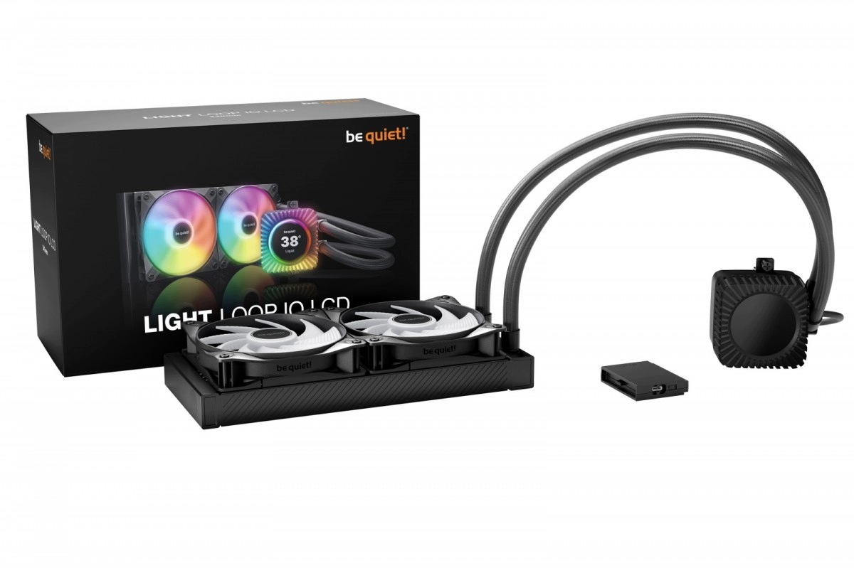 Chłodzenie procesora Be Quiet Light Loop IO LCD 240mm Black – Wydajność i estetyka w jednym
