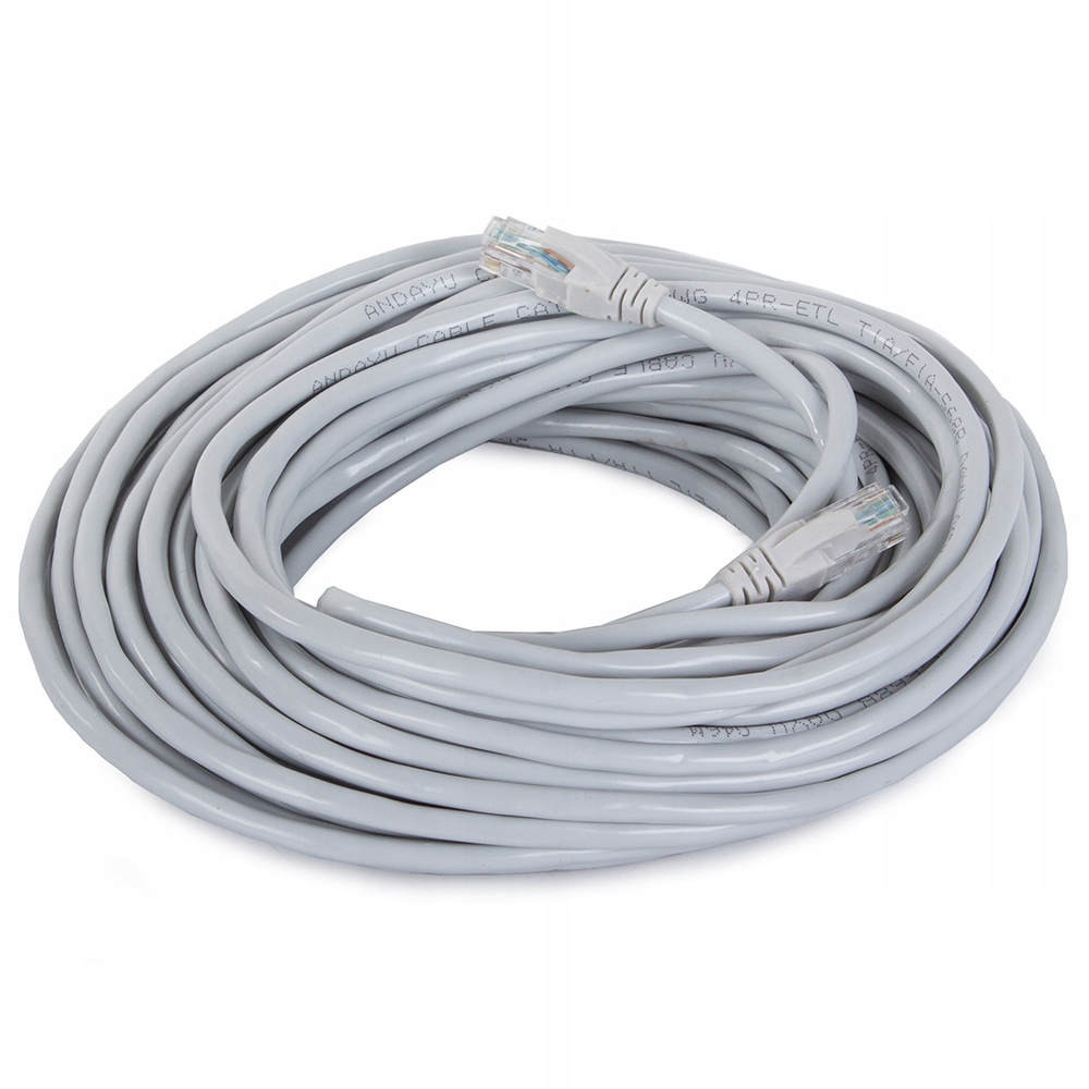 Kabel sieciowy 20m CAT 6 skrętka przewód internetowy RJ45 ethernet UTP – Wysoka jakość i wydajność