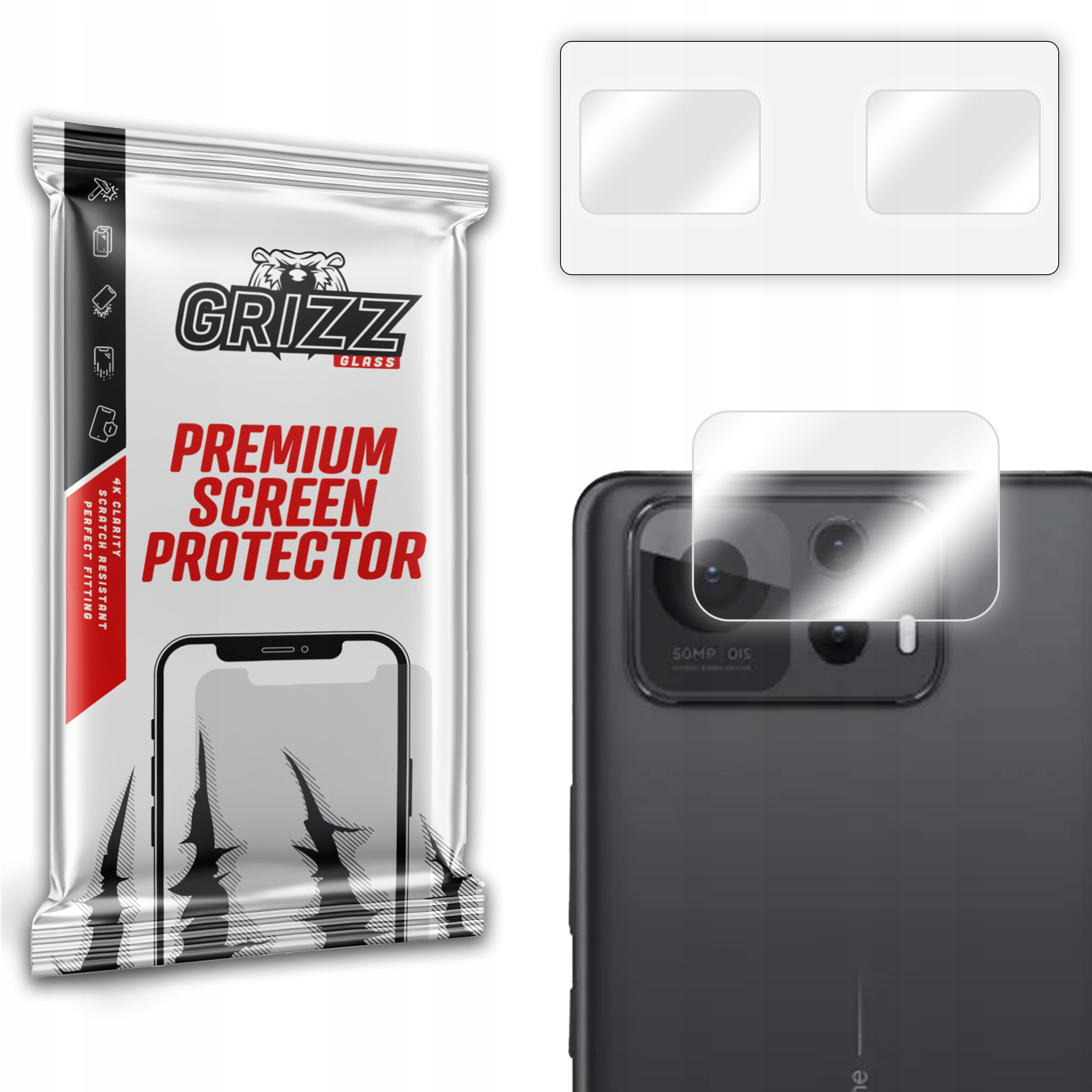 Szkło na aparat GrizzGlass HybridGlass Camera do Asus Zenfone 12 Ultra – Doskonała ochrona obiektywu
