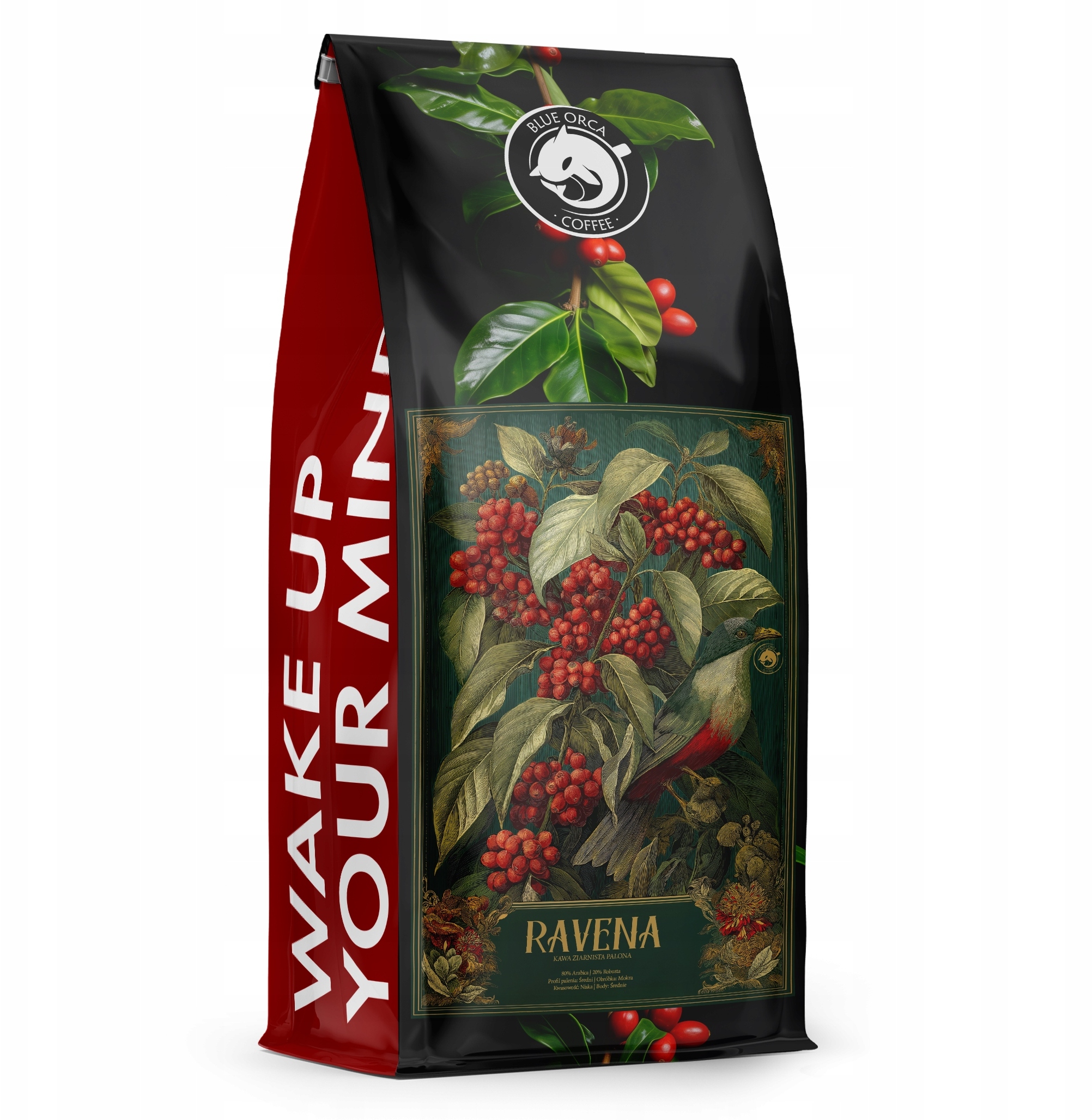 Kawa ziarnista 1kg Świeżo Palona RAVENA Limited Edition – Doskonały wybór dla miłośników kawy