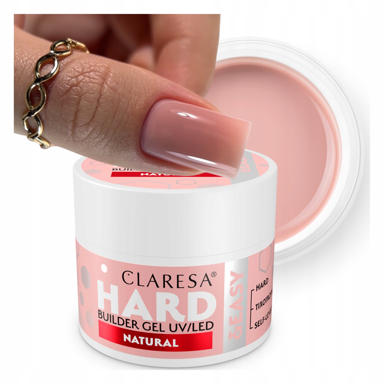 Claresa Hard&Easy Żel Budujący do Paznokci Natural 45g – Innowacyjne rozwiązanie dla profesjonalistek