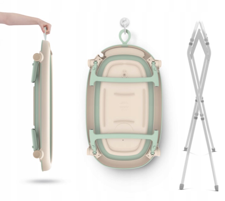 Łatwe składanie i przechowywanie wanienki